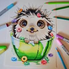 Cute Colored Fantasy Animal Drawings Copic Marker Art Marker Art Animal Drawings