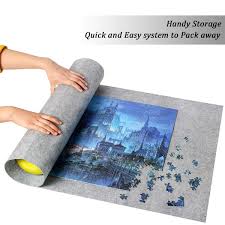 Portable jigsaw puzzle table australia. Jigsaw Puzzles Ingooood Jigsaw Puzzle Roll Up Mat Puzzle Tables For Adults Portable Easy Move Storage Jigsaw Puzzle Mat Work Separate Roll Up Storage System For Up To 1 500 Pieces Grey Toys
