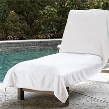 Used by the best hotels, resorts and spas around the world these lounge chair covers allow you to relax all day outside in comfort. Sferra Santino Cotton Terry Towel Lounge Chair Cover Luxury Towels