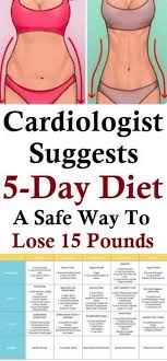 Kardiologe Empfiehlt 5 Tage Diat Eine Sichere Moglichkeit 15 Pfund Zu Verlieren Diat Informationen 5tagediat Diat Ein 5 Day Diet Lose 15 Pounds Diet