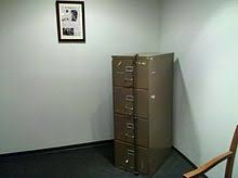 Build shelving towers over your filing cabinets to create an elegant work space. Filing Cabinet Wikipedia