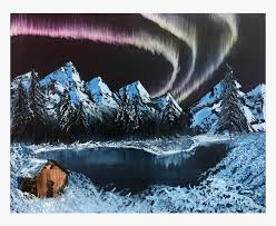 I decided to make another northern light painting since you all liked the previous ones. Northern Lights Acrylic Painting Acrylic Northern Lights Painting Hd Png Download Transparent Png Image Pngitem