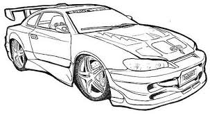Coche De Carreras Para Colorear