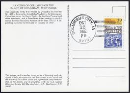 Special Columbus Day Cancellation 12 Oct 1992 Of Columbus City Louisa County Ia Iowa 52737 Dpo P O Close City Of Columbus Christopher Columbus Columbus