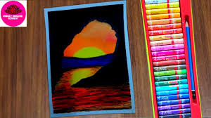 Parbez Drawing Academy How To Draw Beautiful Sunset Scenery With Oil Pastel Facebook How to draw simple scenery with oil pastels step by step for beginners hello friends today i show you how to draw and paint how. how to draw beautiful sunset scenery with oil pastel facebook