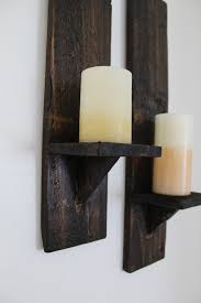 50 Diy Wood Projects Wood Candle Sconce Pallet Candle Wood Candles