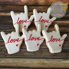 Birthday In American Sign Language Ily Asl Sign Language I Love You Sugar Cookies Sign Language Gifts Teacher Cakes February Desserts