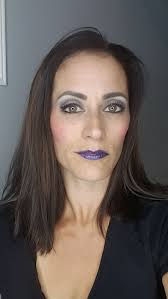 Getting ready for Wicked with themed makeup