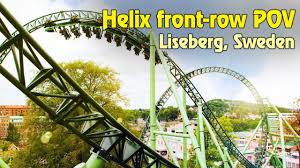Get ready for the longest and most epic roller coaster in scandinavia, featuring everything from air time and double launches at up to 4.3 g. Helix Front Row Pov At Liseberg Sweden Youtube