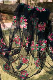 Buy Net Fabric Online I Floral Embroidery On Net Fabric Stores Online Lace Saree Net Fabric