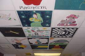 Check spelling or type a new query. Red Shoe Arts Painting Ceiling Tiles Art Fundraiser Ceiling Tiles Art Ceiling Tiles Painted School