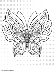 Jennifer horton butterflies possess some of the most striking color displays found in nature. 30 Butterfly Coloring Pages For Adults New