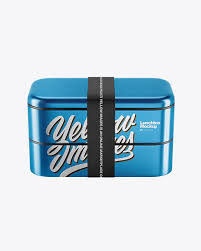 Download Metallic Lunch Box Mockup In Box Mockups On Yellow Images Object Mockups PSD Mockup Templates