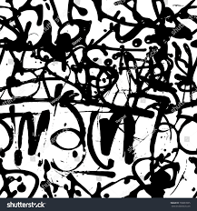 Abstract Black And White Graffiti Art Vector Graffiti Seamless Pattern With Abstract Tags Letters Without Meaning Fashion Hand Drawing Texture Stree Street Art Texture Drawing Graffiti Lettering