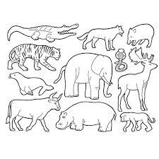 coloriage animaux de la savane a imprimer gratuit jungle