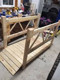 Hello members, i built bridge over my stream / creek. Diy Wood Garden Bridge Garden In The Woods Wood Diy Garden Bridge
