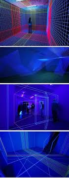 Three Dimensional Uv Thread Installations By Jeongmoon Choi Light Art Installation Light Art Light Installation