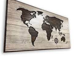 Pin On Wooden World Maps