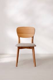 Lianne Chair Chair White Oak Wood Dorm Chairs