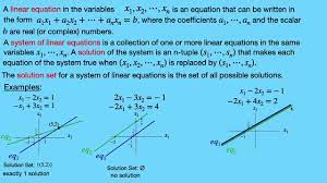 Systems Of Linear Equations Introduction Youtube