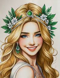 By Max Brenner Book Little Prairie girl Colorist Carina Hermansson I have  used Ecoline markers and ohuhu markers