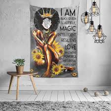 If you are looking for the coolest sneakers for girls or sneakers for boys. Amazon Com Hankcles African American Black Girl Tapestry Wall Hanging African Art Afro Women With Sunflower Inspirational Quote Tapestries Wall Art For Hippie Bedroom Living Room Dorm Decor 60x40 Inch Home