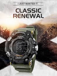 Smael Mens Watches New Fashion Casual Led Digital Outdoor Sports Watch Men Multifunction Student Wrist Watc In 2020 Mens Watches Military Sport Watches Watches For Men