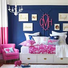 Pretty Pink Girl Room Blue Girls Rooms Girls Bedroom