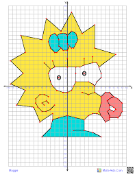 Character Coordinate Graphing Other Things Too It Creates It For You This Is Re Coordinate Graphing Graphing Worksheets Coordinate Graphing Mystery Picture