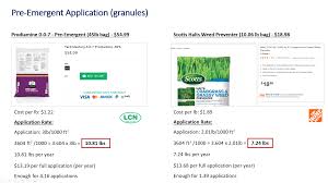 Mowing your lawn at the proper height, which in most cases is one of the 2 highest settings on your mower, lets the grass crowd out nutsedge and other weeds. Pre Emergent Application Rate Cost Comparison Album On Imgur