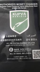 Pemerintah adalah salah satu pihak dalam pasar valuta asing. Pt Tri Putra Darma Valuta Money Changer Photos Facebook