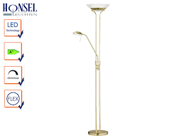 Honsel Design Led Deckenfluter Dimmbar Mit Leselampe Stehlampe