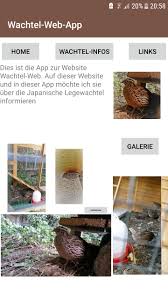 Wir sind eine kleine hobbyzucht aus dem bezirk murau in der wunderschönen. Wachtel Web App Informationen Uber Wachteln For Android Apk Download