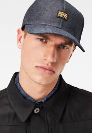Gris et noir 100% coton. G Star Original Denim Baseball Casquette Raw Denim Bleu Marine Zalando Fr