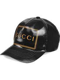 Gucci Logo Print Baseball Cap Farfetch Gucci Gucci Black Gucci Men