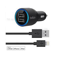 Maybe you would like to learn more about one of these? Belkin Original 2 1a Dual Usb Port Car Charger 1 2m Lightning 8pin Cable Kit F8j071bt04 Celare Shop