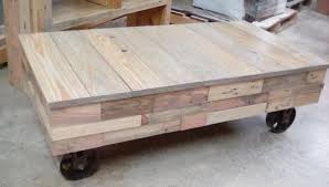 After seeing the plans for the factory cart coffee table on this site, i decided i should build one. Reclaimed Pallet Wood Factory Cart Coffee Table Ana White