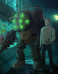Bioshock 2 Big Daddy Jack Ryan And Big Daddy Bioshock Bioshock Artwork Bioshock Bioshock Art
