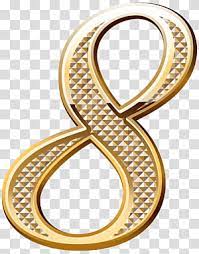 Gold Number 8 Illustration Gold Number Gold Deco Number Eight Transparent Background Png Clipart Transparent Background Gold Number Coin Icon