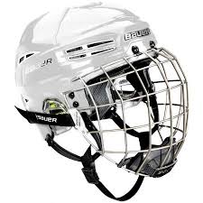 Helm mit innenfutter aus doppeltem schaumstoff, einstellbarer aussenschale und mit gitter, die eine schnelle befestigung ermöglicht. Bauer Re Akt 100 Yth Combo Sportisimo At