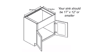 Base cabinets may have a single door, double doors, a series of drawers, or a combination of a drawer and doors; What Size Bar Sink Should You Buy A Comprehensive Guide
