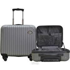 Our collection of luxury luggage is handcrafted from the finest and most durable leather, ensuring a sophisticated look and lasting finish. Condotti 16 Inch Grey Abs Overnighter Hardcase C 8030 Superbuy Malaysia Online Shopping Mall