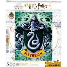 Gather your friends and family to help piece together this colourful and impressive jigsaw; Harry Potter Slytherin Logo 500 Piece Puzzle