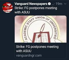 The update for asuu strike update today 2021 is here. Asuu Strike Fg And Asuu Postpones Meeting Indefinitely Education Nigeria