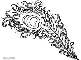 Feather coloring pages 10 fun and funky coloringpages original art. Printable Peacock Coloring Pages For Kids