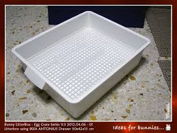 Check spelling or type a new query. The Diy Litterbox For My Bunnies Using Ikea Antonius Drawer Egg Crates Litter Box Rabbit Litter Box Rabbit Litter