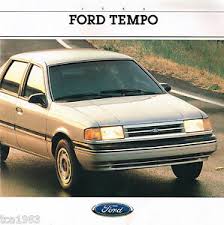 Details About 1988 Ford Tempo Brochure W Color Chart Lx Gl Gls 2300 Hsc 4wd