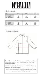 Size Guide Casamia Coats Jackets Womens Clothes
