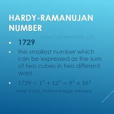 A Taxi Cab Number 1729 Has A Special Story And Some Special Property This Number Is Also Called As Hardy Ramanujan Number This I Taxi Cab Taxi New Year Anime