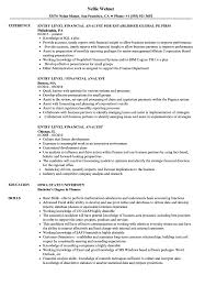 As pointed out earlier on, the layout and presentation of any resume is critical to successful applications. Entry Level Financial Analyst Resume Samples Velvet Jobs